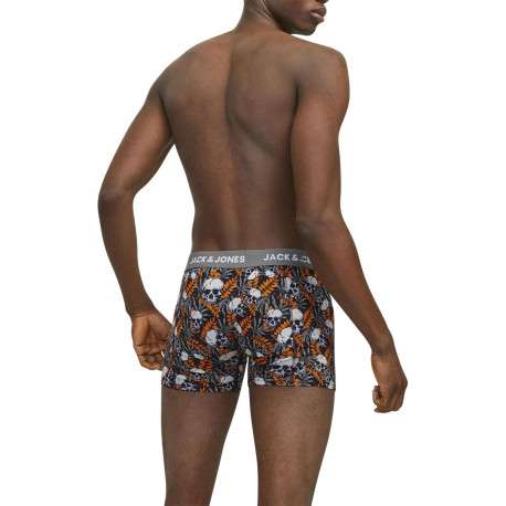 Lot de 3 boxers classiques en coton multicolore à imprimé têtes de morts - Image 5
