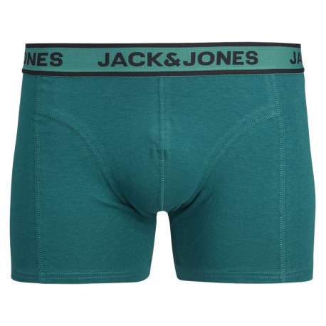 Lot de 3 boxers classiques en coton verts à coupe fermée et à imprimé tropical - Image 5