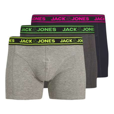 Lot de 3 boxers classiques en coton multicolore à coupe fermée