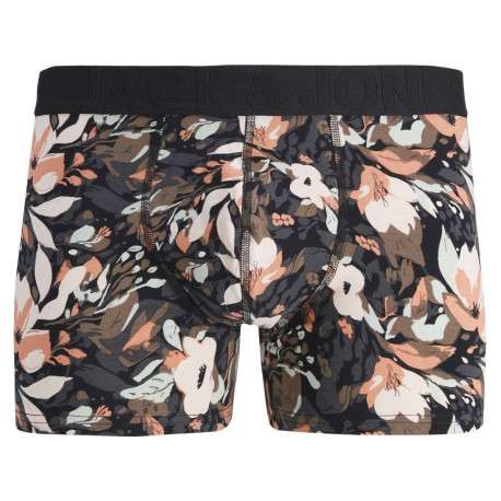 Lot de 3 boxers classiques en coton multicolore fleuris à coupe fermée - Image 2