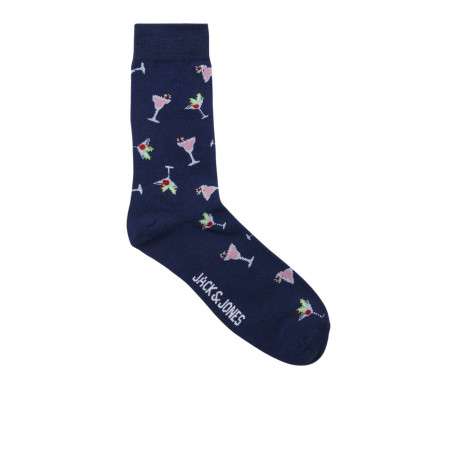 Lot de 3 paires de chaussettes hautes en coton mélangé multicolores imprimées - Image 3