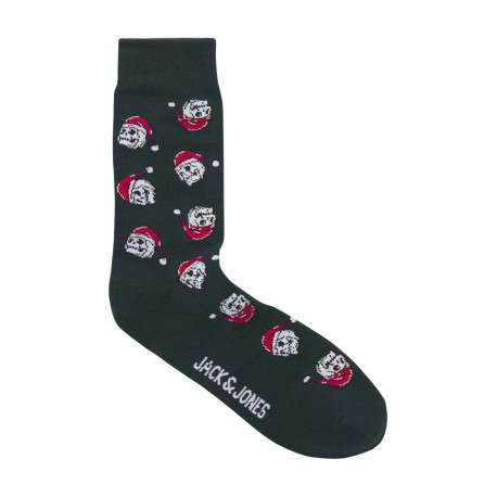 Coffret de Noël de chaussettes hautes en coton mélangé multicolores imprimées - Image 2