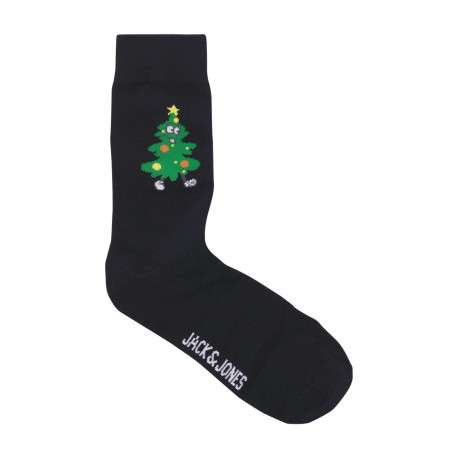 Lot de 3 paires de chaussettes hautes en coton mélangé bleues nuit unies - Image 2