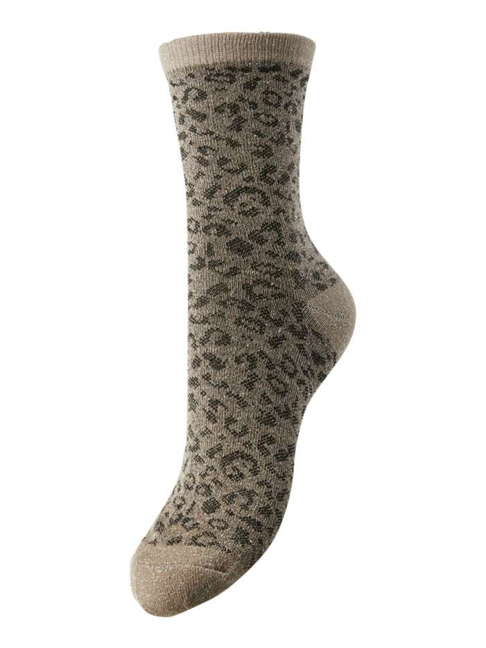 Chaussettes couleur taupe à...