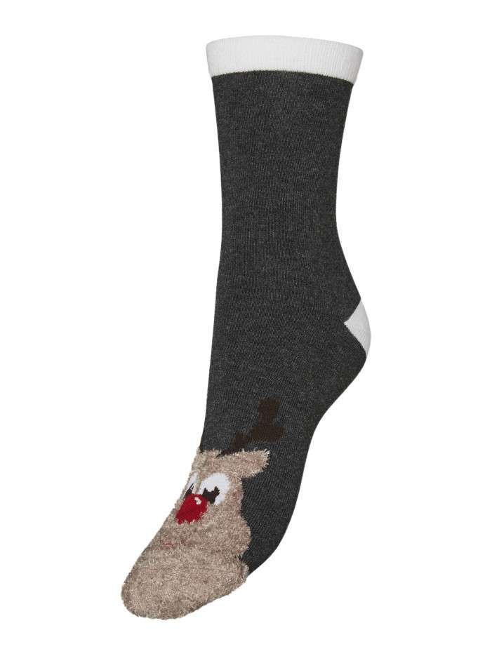 Chaussettes anthracite avec...