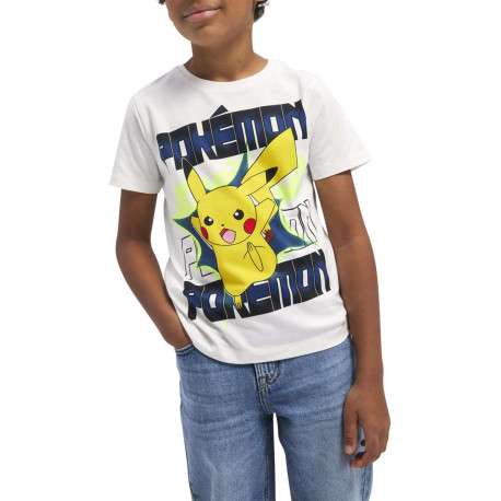 T-shirt en coton blanc imprimé avec une coupe droite et un col rond - Image 4