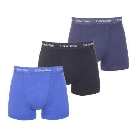 Lot de 3 boxers multicolores en coton avec tailles élastiquées