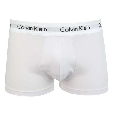 Lot de 3 Boxers en coton multicolores unis avec taille élastiquée et marque - Image 4