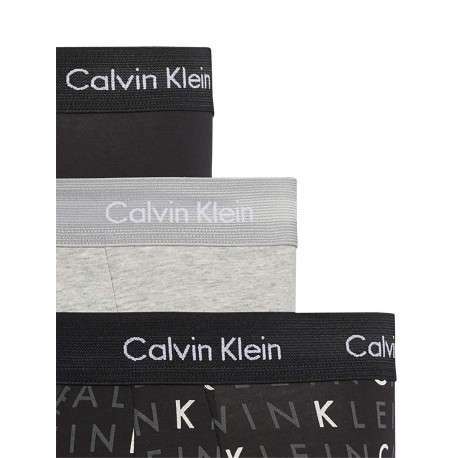 Lot de 3 Boxers noirs avec inscriptions Calvin Klein pour homme en coton - Image 2