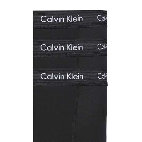 Lot de 3 boxers noirs en coton avec taille élastiquée noire - Image 2