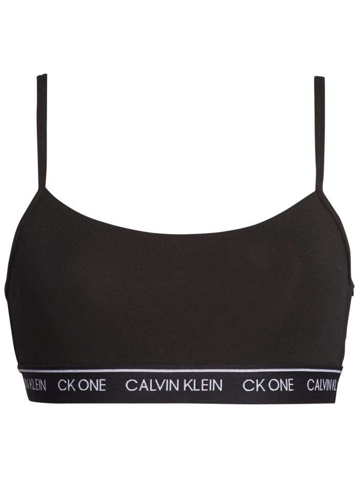 Brassière noire unie avec...