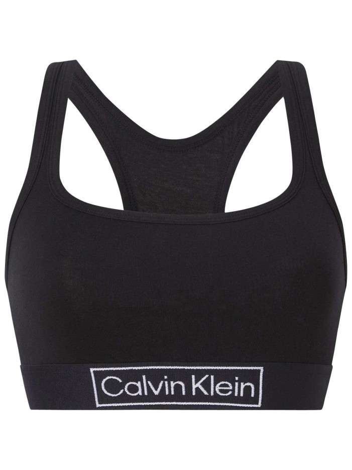 Brassière noire unie avec...
