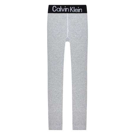 Pantalon Legging gris uni avec une coupe skinny et ceinture noire