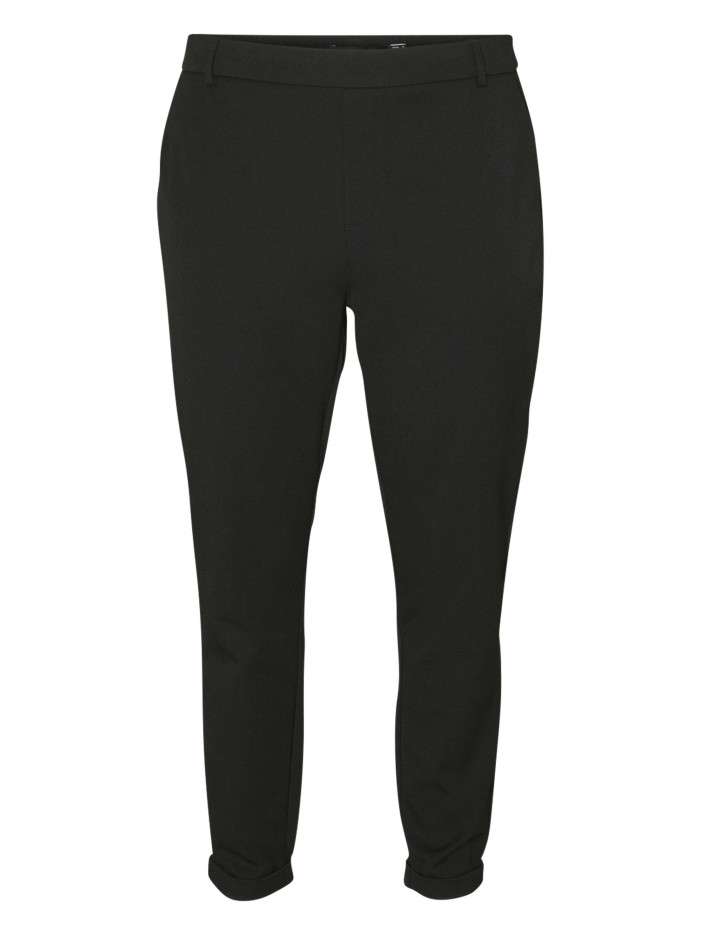 Pantalon chino noir uni...
