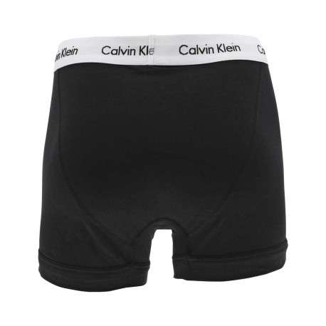 Lot de 3 boxers en coton noir et blanc rayé avec une coupe fermée - Image 2