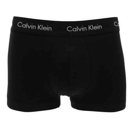 Lot de 3 Boxers en coton bleus unis avec taille élastiquées ton sur ton - Image 4