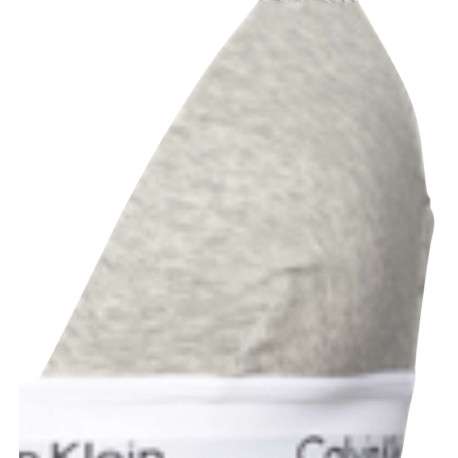 Soutien-Gorge gris uni avec liseré blanc et nom de la marque sous la poitrine - Image 3