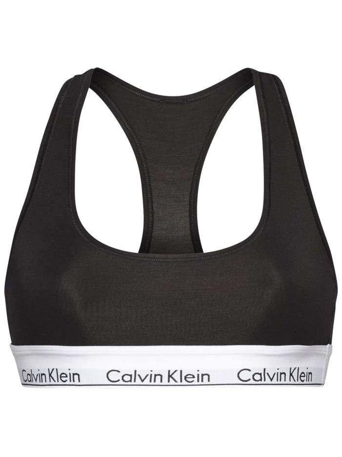 Brassière noire unie avec...