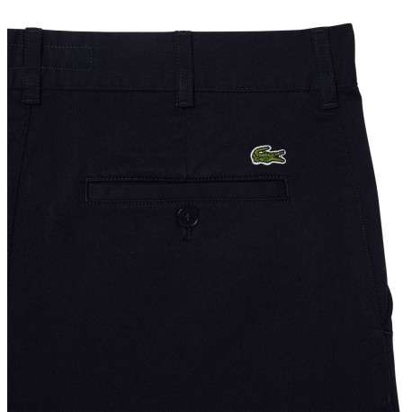 Chino en coton marine uni slim avec poches à l'italienne à l'avant - Image 2