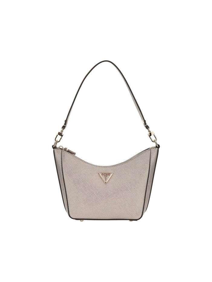 Sac porté épaule argent uni...