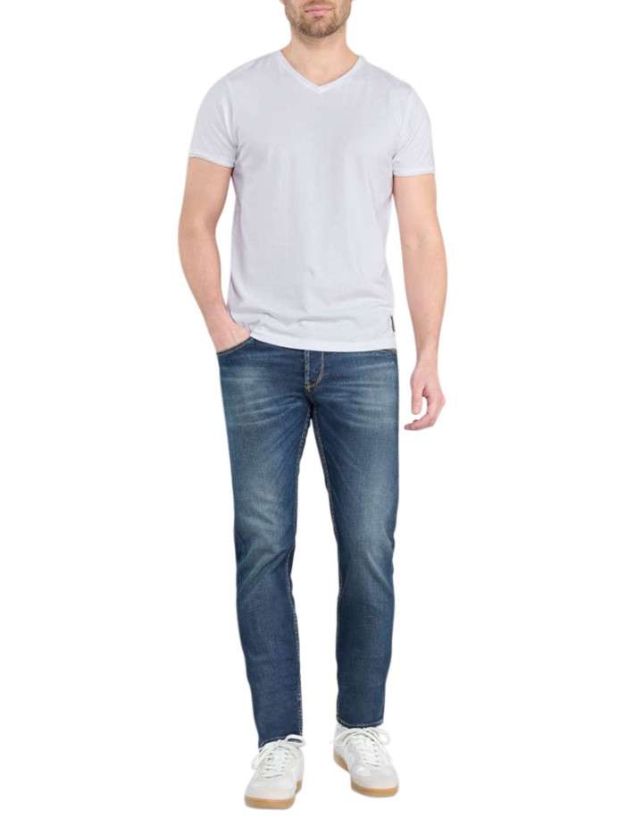 Jean Taille Basse Bleu Délavé Le Temps Des Cerises - Taille 34 - Coupe Droite En Coton