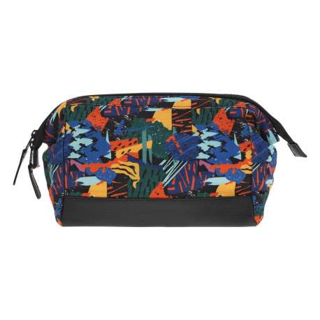 Grande trousse de toilette muticolore tachetée avec le nom de la marque - Image 3