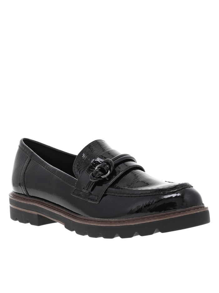 Mocassins noirs vernis à...