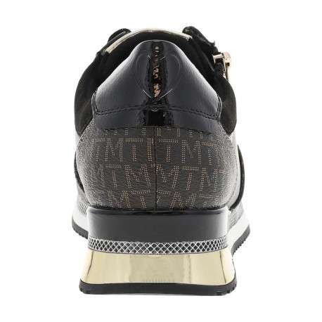 Baskets running noires avec semelle à talon compensé bas et lacets - Image 12