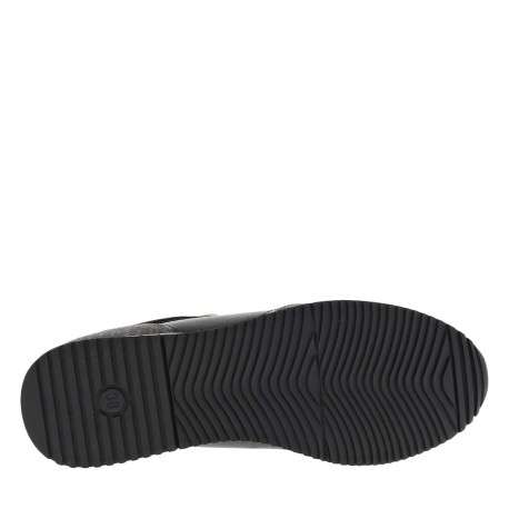 Baskets running noires avec semelle à talon compensé bas et lacets - Image 11
