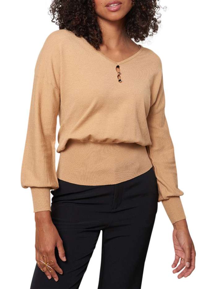 Pull camel uni avec une...