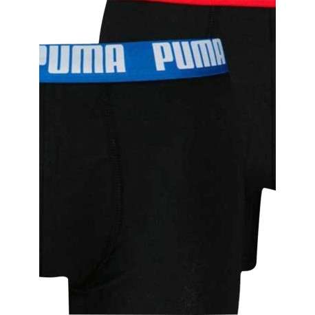 Lot de 2 Boxers classiques en coton unis noirs avec nom de la marque - Image 3