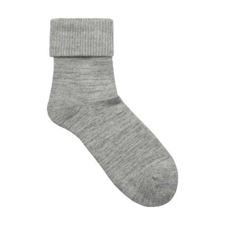Chaussettes hautes grises chinées avec fibres métalisées all over - Image 2