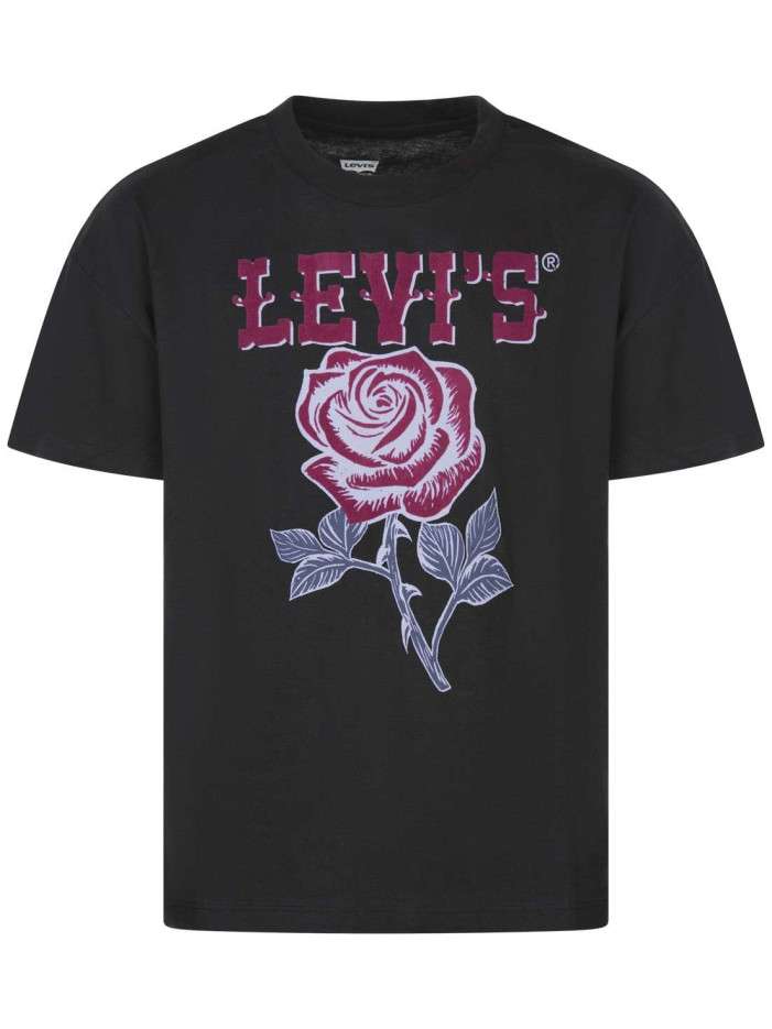 T-shirt en coton noir...