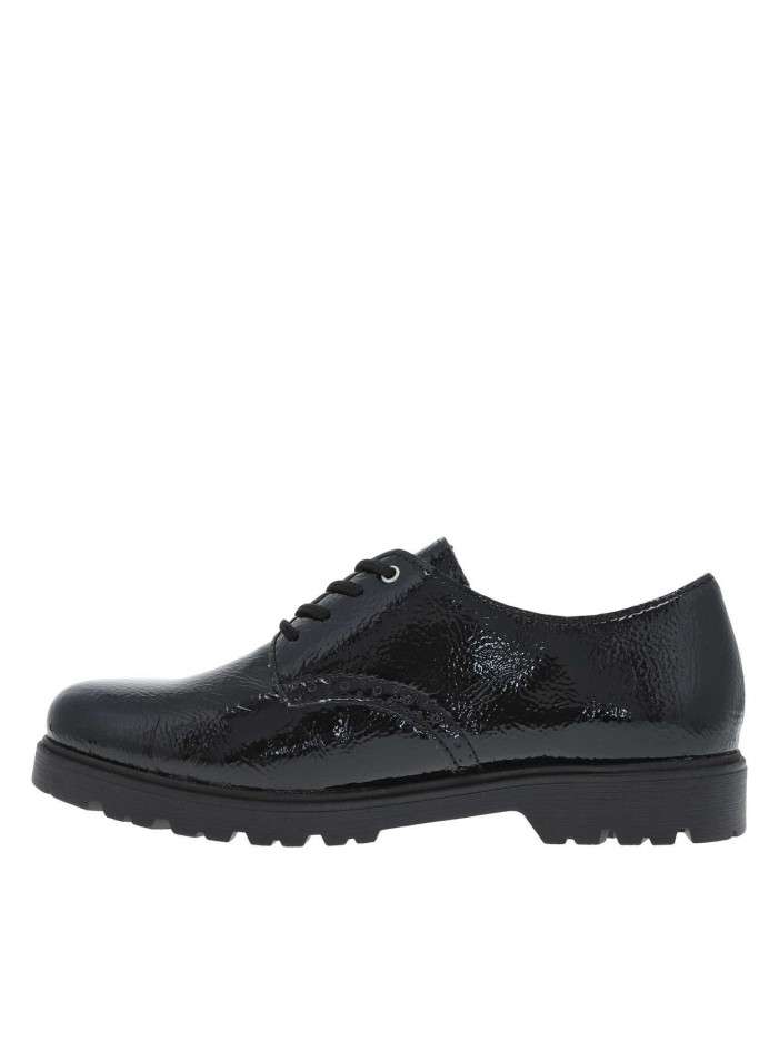 Derbies en cuir noir vernis...
