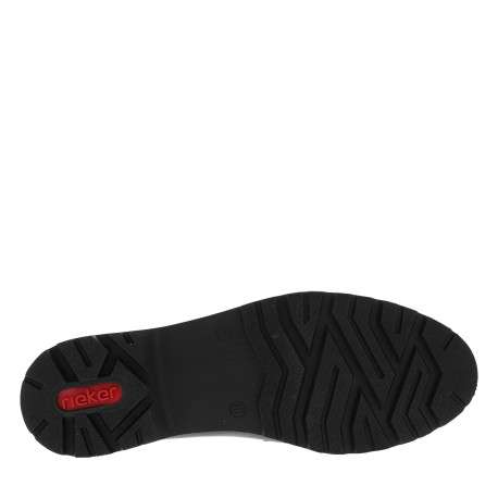 Mocassins en cuir noirs à talon décroché bas avec des soufflets élastiqués - Image 6