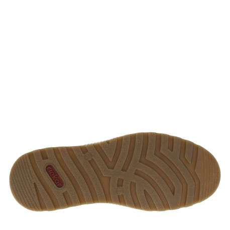 Sneakers cognac à semelle plate beige et à lacets plats bleu marine - Image 5