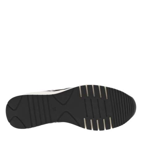Baskets running noires avec semelle à talon compensé moyen et lacets - Image 11