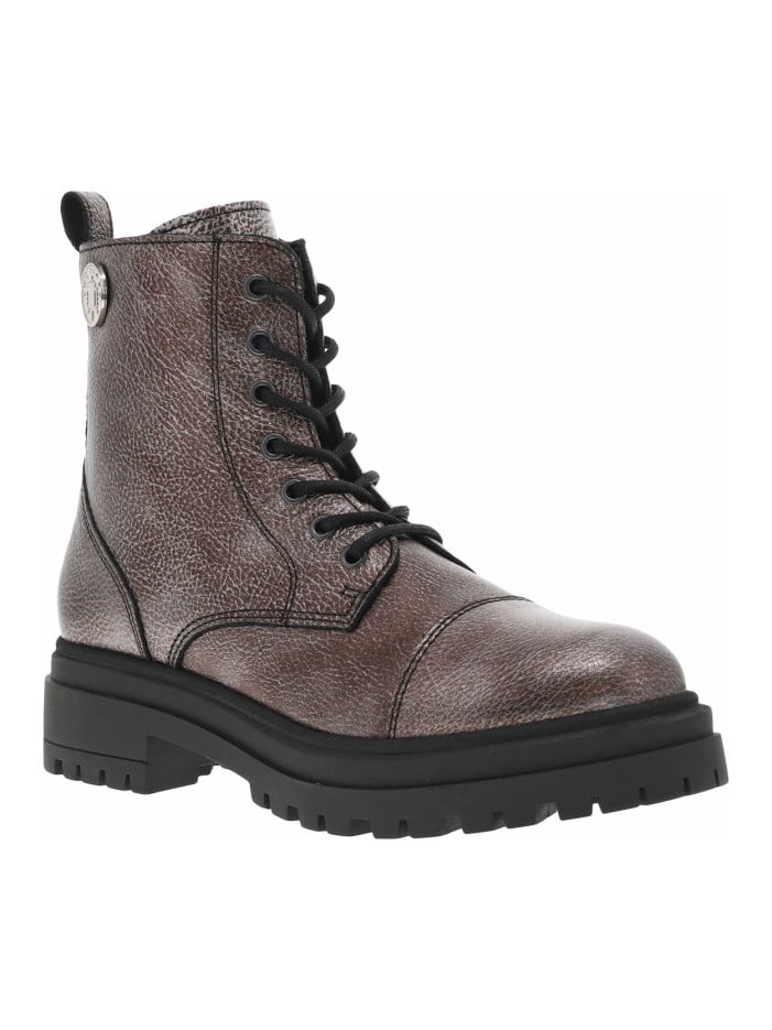 Boots en cuir bronze...