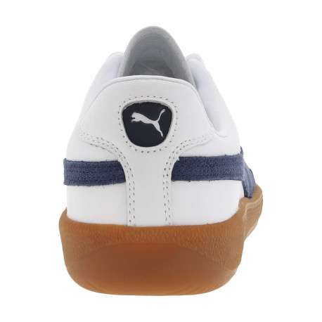 Sneakers multisport en cuir de vachette bleu marine avec nom de la marque - Image 6