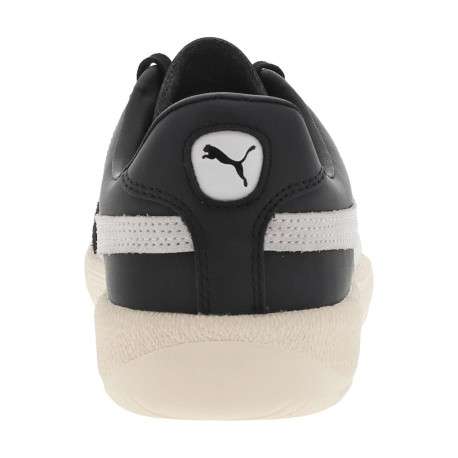 Sneakers Puma en cuir de vachette noires et à lacets plats avec logo iconique - Image 6