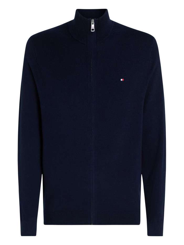 Cardigan en coton et laine...