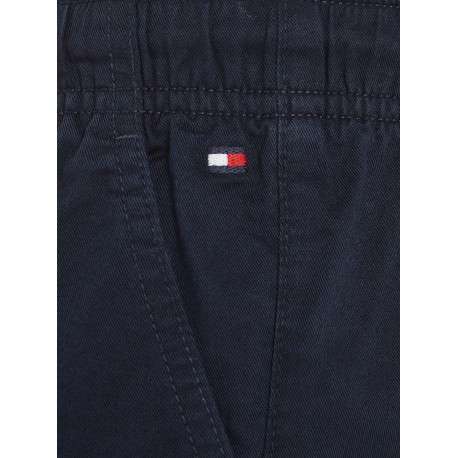 Pantalon Cargo en coton marine uni avec une coupe regular fit - Image 6
