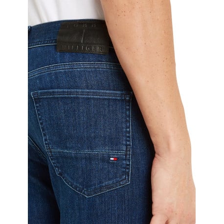 Jean nuit délavé avec une coupe slim à fermeture zippée boutonnée - Image 3