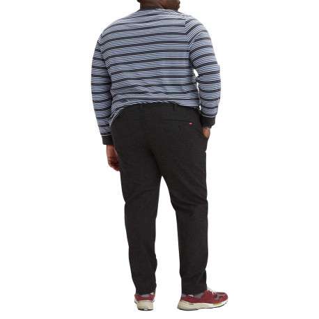 Pantalon Chino en coton noir uni avec une coupe droite et 4 poches - Image 2