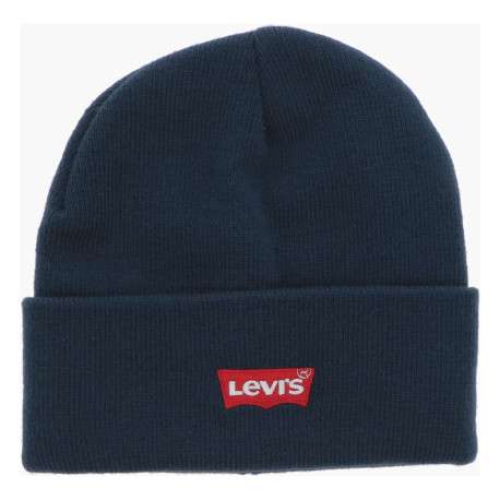 Bonnet marine uni avec nom de la marque sur l'avant et revers - Image 2