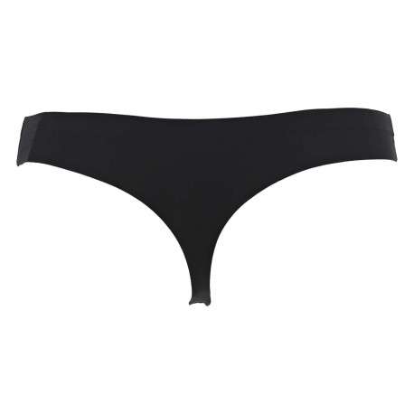 Lot de 2 strings noir uni avec logo iconique sur le devant en noir - Image 5