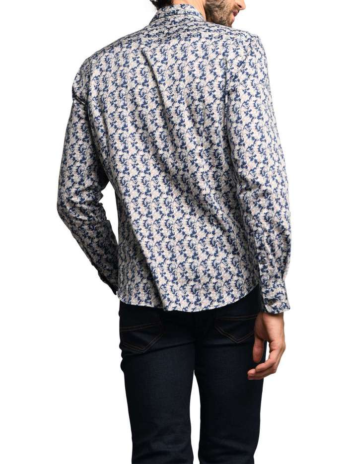 Chemise Femme Made For Loving Taille S - Coupe Ajustée Broderies Marron - Occasion Très Bon état