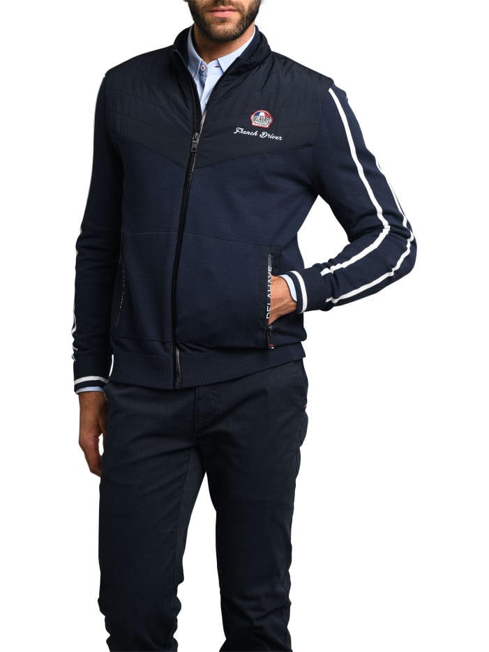 Gilet marine uni ajusté...