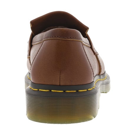 Mocassins marron à semelle à talon plat et avec des franges et un pompon - Image 6