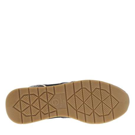 Baskets running noires pailletées à lacets avec semelle à talon plat - Image 11